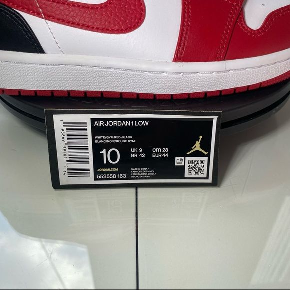 🆕 Air Jordan 1 Low 'Reverse Black Toe' - Picture 11 of 12
